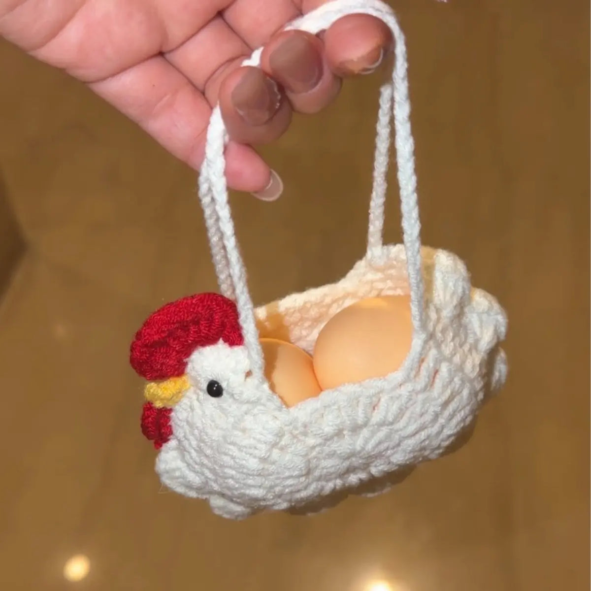 Unisex Squishies Toys Set with Crocheted Chicken Basket, Slow-Rise Realistic Squeeze Toys, Stress Relief Sensory Fidget Items for Kids & Adults