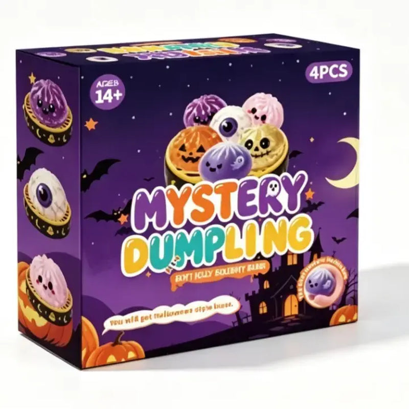 Halloween Cute Scary Ghost Maruko Squishy Squeeze Toy Set - Mini Portable Stress Fidget Item, Squishy Haul Sensory Kids Toy, Unique Whimsical Party Treat Bag Filler & Whimsical Gift, Fidgets,Sohochic