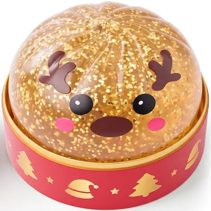 JOYIN Christmas Dumpling Stress Relief Toys Set, Cute Malt Sugar Christmas-Themed Squeeze Dumpling Stress Balls, Slow Rising Squishy Fidget Sensory Toy, Soft Squeeze Decompression Dough Gift for Adults and Girls Boys, Birthday Gifts